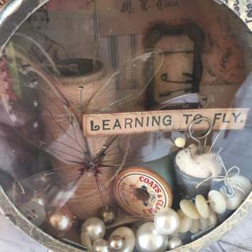 creativation2019 tim holtz clock 'leanring to fly' by wendy baysa (4)